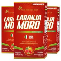 KIT 3X Laranja Moro com Picolinato de Cromo 500mg 60 cáps - Flora Nativa