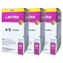 Kit 3x Lavitan A-Z Mulher Total 180 Comprimidos