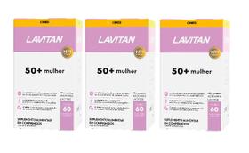 Kit 3x Lavitan Vitalidade 50 Mulher Com 60 Comp - Cimed