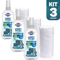 Kit 3x Limpa Telas Rodabrill 100ml - Celular, Tv, Tablet