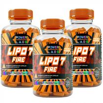 Kit 3x Lipo 7 Fire (120 capsulas) - Power Labs