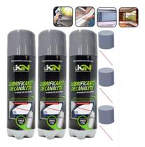 Kit 3x Lubrificante De Canaleta 300ml Spray Multiuso Carro