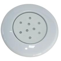 kit 3x Luminária led para piscina 9w 12v 125mm luz azul com acabamento branco ST775 kit 3x Luminária led para piscina 9w 12v 125mm luz azul com acabamento branco ST775