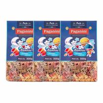 Kit 3X: Macarrão Bambini Espaço Tricolore Paganini 300G