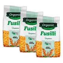 Kit 3X: Macarrão Fusilli Orgânico Organic 400G