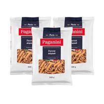 Kit 3X: Macarrão Penne Integral Paganini 500G