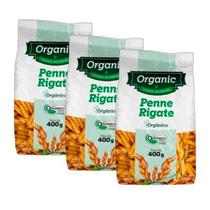 Kit 3X: Macarrão Penne Orgânico Organic 400G