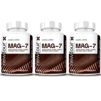 Kit 3x Mag-7 Blend de Magnésios Treonina 60 Capsulas 500mg NewFour