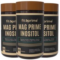 Kit 3x Mag Prime Inositol Com L-Triptofano, L-Teanina, Vitaminas B6 e B12 60 Cápsulas Kit 3x Mag Prime Inositol Com L-Triptofano, L-Teanina, Vitaminas B6 e B12 60 Cápsulas