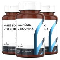 KIT 3X Magnésio L-Treonina (Treonato) 60 cápsulas - Natulha KIT 3X Magnésio L-Treonina (Treonato) 60 cápsulas - Natulha