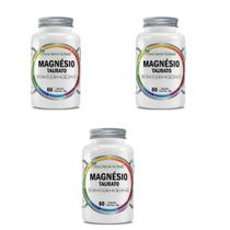 Kit 3x Magnésio Taurato 800 mg 3x60 cps Flora Nativa