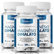 kit 3x Magnesio Treonato em Capsulas LTreonina + Dimalato de Magnesio DailyLife kit 3x Magnesio Treonato em Capsulas LTreonina + Dimalato de Magnesio DailyLife