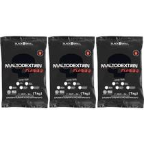 Kit 3X Maltodextrina Turbo - 1000g Refil Tutti Frutti - BlackSkull