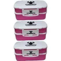 Kit 3X Marmiteira Rosa - OtimaNutri Kit 3X Marmiteira Rosa - OtimaNutri