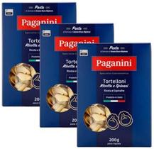 Kit 3X: Massa Tortellini Ricota E Espinafre Paganini 200G