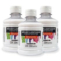 Kit 3x Medium Fluidificador 250ml Corfix