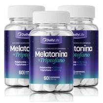 Kit 3x Mela tonina Premium DailyLife 60 Comprimidos 1000mg Com Triptofano