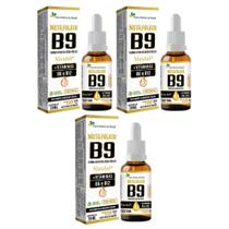 Kit 3x Metilfolato Maxfol B9 B6 e B12 Frutas 3x30ml Flora