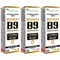 KIT 3X Metilfolato (Vitaminas B9,B6,B12) 30ml - Flora Nativa Sabor:Salada de Frutas KIT 3X Metilfolato (Vitaminas B9,B6,B12) 30ml - Flora Nativa Sabor:Salada de Frutas