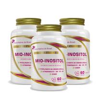 Kit 3x Mioinositol + Vitaminas 500mg 3x60 cps Flora Nativa