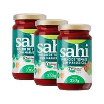 Kit 3X: Molho De Tomate Com Manjericão Orgânico Sahi 330G Kit 3X: Molho De Tomate Com Manjericão Orgânico Sahi 330G