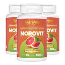 Kit 3x Morovit Extrato de Laranja Moro 60 Cápsulas Nutrivale