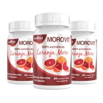 Kit 3x Morovit Extrato de Laranja Moro 60 Cápsulas Nutrivale