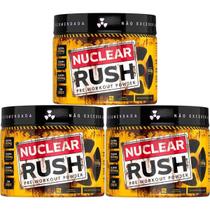 Kit 3X Nuclear Rush Pre Workut Powder - 100g Guaraná - BodyAction Kit 3X Nuclear Rush Pre Workut Powder - 100g Guaraná - BodyAction