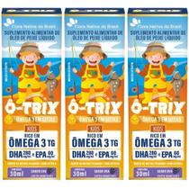 KIT 3X Ô-Trix Ômega 3 Em Gotas Infantil 30ml - Flora Nativa Sabor:Uva KIT 3X Ô-Trix Ômega 3 Em Gotas Infantil 30ml - Flora Nativa Sabor:Uva