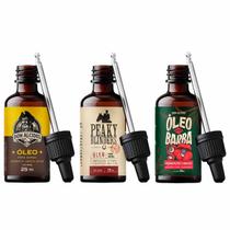 Kit 3x Óleo Barba Lemon Peaky Blinders Guaraná Don Alcides