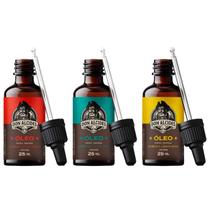 Kit 3x Óleo Barba Negra Calico Jack Lemon Bone Don Alcides