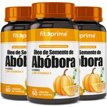 Kit 3x Óleo De Abóbora Extraído A Frio + Vitamina E 60 Cápsulas - FitoPrime