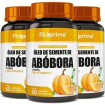 Kit 3x Óleo De Abóbora Extraído A Frio + Vitamina E 60 Cápsulas - FitoPrime