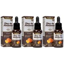 Kit 3x Óleo de Abóbora Gotas com Vitamina E 30ml Melfort