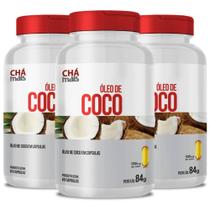 KIT 3X Óleo de Coco 1000mg 60 cápsulas - Clinicmais
