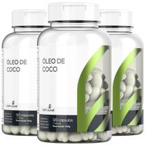 KIT 3X Óleo de Coco 1340mg 120 Cápsulas - Natulha KIT 3X Óleo de Coco 1340mg 120 Cápsulas - Natulha
