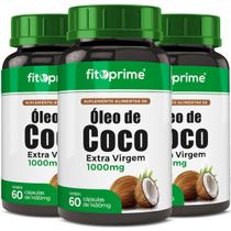 Kit 3x Óleo de Coco Extra Virgem 60 Cápsulas