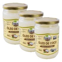 Kit 3X: Óleo De Coco Extra Virgem Orgânico Finococo 500Ml Kit 3X: Óleo De Coco Extra Virgem Orgânico Finococo 500Ml