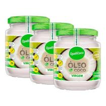 Kit 3X: Óleo De Coco Virgem Qualicoco 200Ml Kit 3X: Óleo De Coco Virgem Qualicoco 200Ml