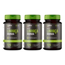 Kit 3x - Óleo de Linhaça (1 g) - 120 cápsulas - Omix