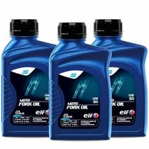 Kit 3x Óleo De Suspensão Bengala 10w Elf 500ml Moto Fork Oil