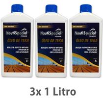 Kit 3X Óleo De Teka 1Lt Nautispecial Kit 3X Óleo De Teka 1Lt Nautispecial