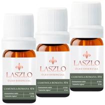 Kit 3x Óleo Essencial Camomila-Romana 10% 10ml Laszlo