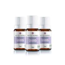 Kit 3x Óleo Essencial de Lavanda (gt. França) - 10ml - Phytoterapica