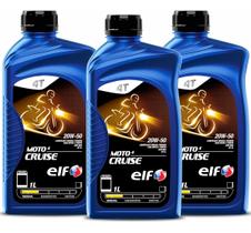 Kit 3x Óleo Mineral elf Moto 4 Cruise 20w50