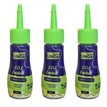 Kit 3x Óleo Reparador de Pontas SOS Cachos Sallon Linda