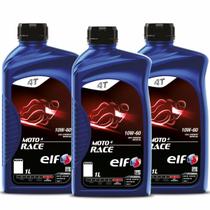 Kit 3x Óleo Sintético 10w-60 Elf Moto 4 Race Sintético Kit 3x Óleo Sintético 10w-60 Elf Moto 4 Race Sintético