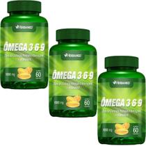 Kit 3X Ômega 3, 6 e 9 Linhaça, Prímula E Borragem + Vitamina E - 60 Cápsulas - Herbamed