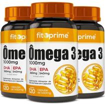 Kit 3x Ômega 3 Óleo De Peixe 120 cápsulas FitoPrime Kit 3x Ômega 3 Óleo De Peixe 120 cápsulas FitoPrime
