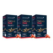 Kit 3x Omega 3 Pulse 60 Caps Epa/dha + Coenzima Q10 Puravida